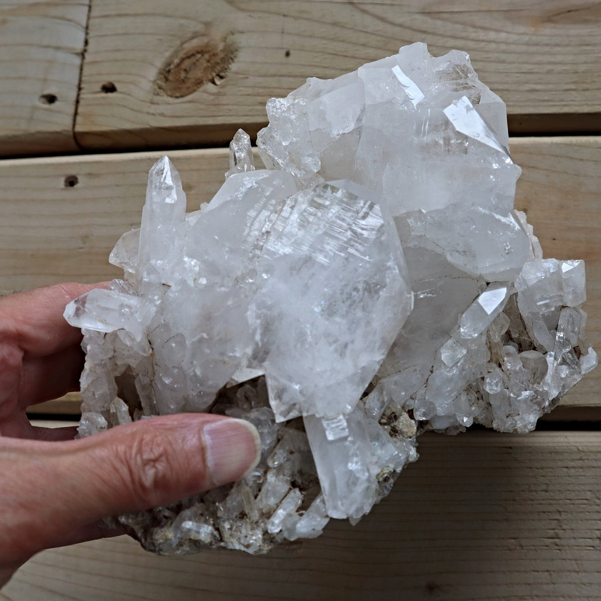 Xtra Large Faden Quartz Crystal Cluster 8 inch 4.4 Lbs, FM5