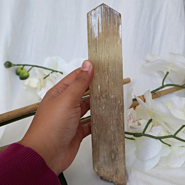 Large Kunzite Spodumene Fine Mineral Specimen 8.2 inch 2.14 Lb, KN1