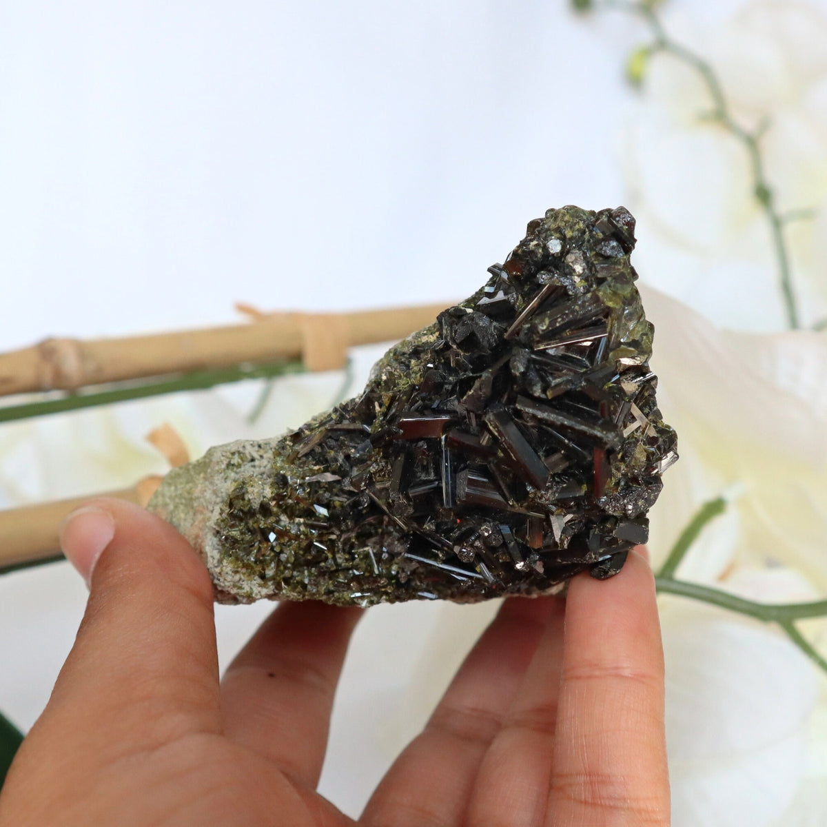 Epidote Crystal Stone Cluster, EP 2