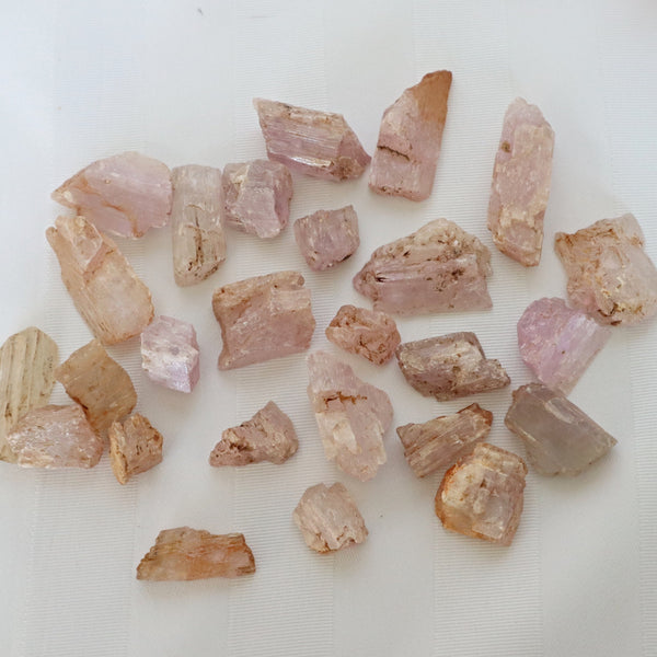 Raw Kunzite, Kunzite Crystal Specimen, Kunzite Crystal