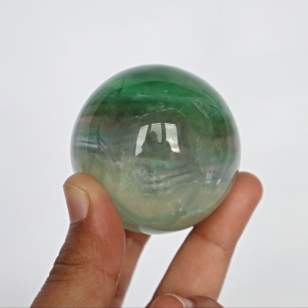 Green Fluorite Sphere, Fluorite Sphere Natural Green Fluorite Sphere, Reiki Meditation Healing Crystal Gift, FL B
