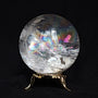 Natural Crystal Quartz Sphere with Rainbow Flashes 2.5 inch, RC Q4