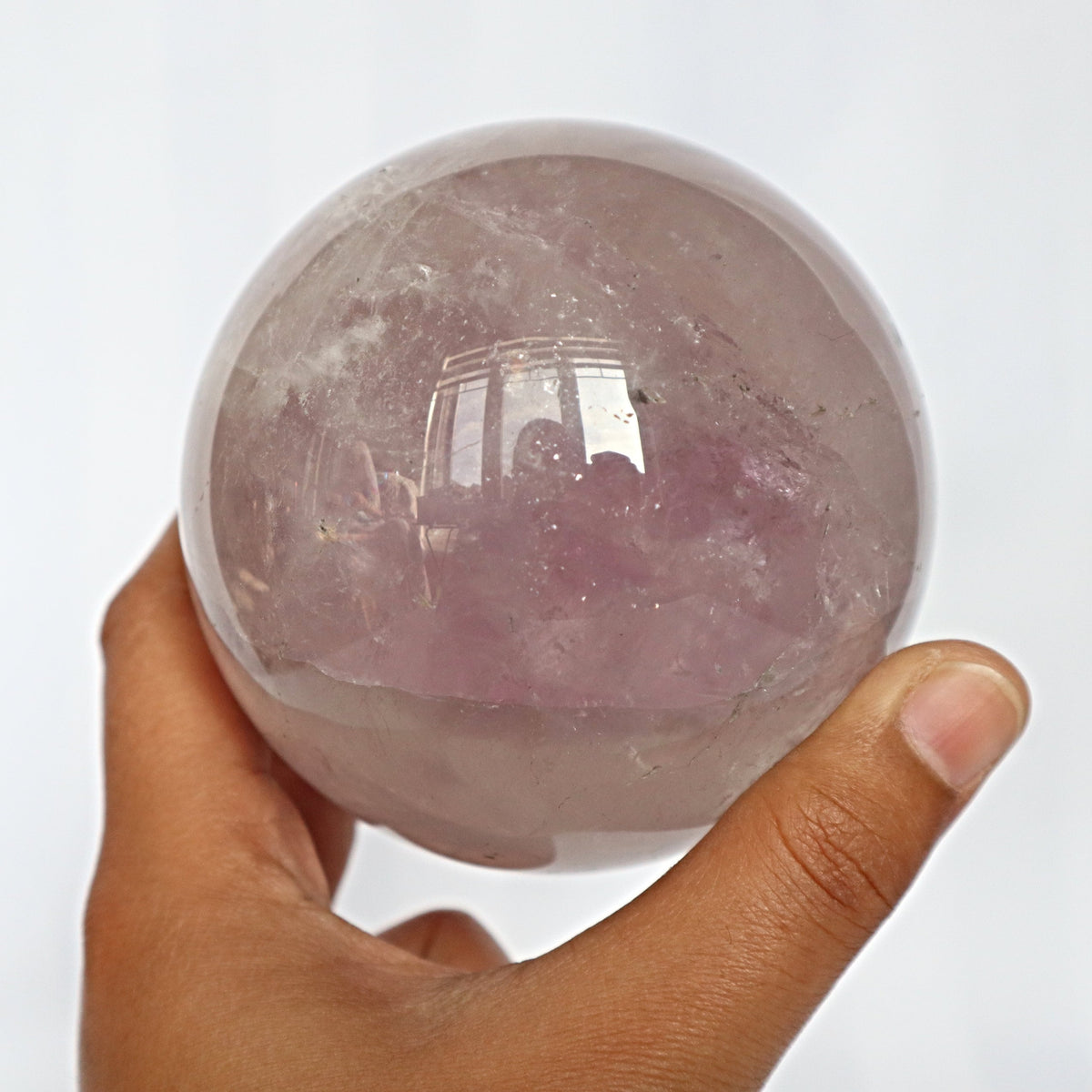 Large Lavender Amethyst Sphere 3.1 inch 81mm, Mental and Emotional Wellness Gift