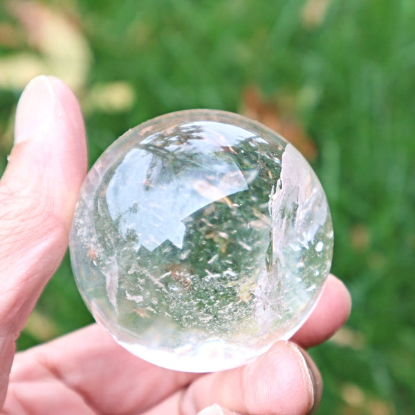 Clear Quartz Sphere, Crystal Quartz Sphere, RC C