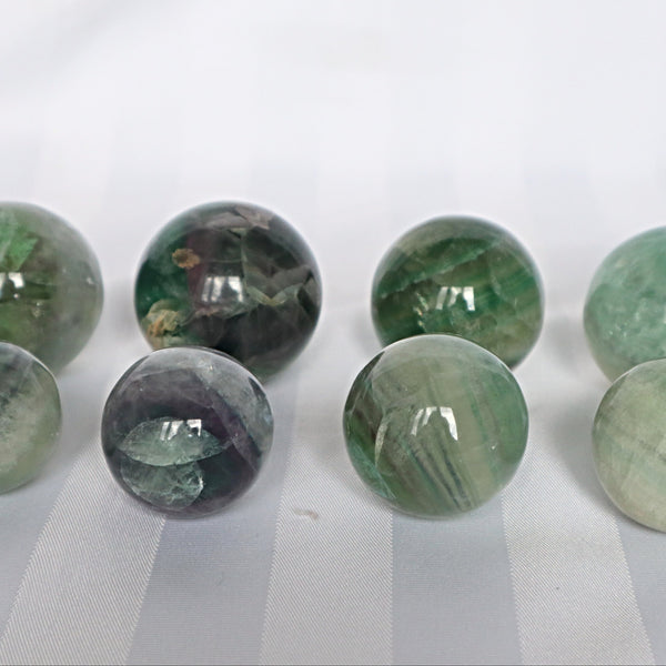 Fluorite Sphere, Fluorite Ball Natural Green Fluorite Sphere, Reiki Meditation Healing Crystal Gift, FL A