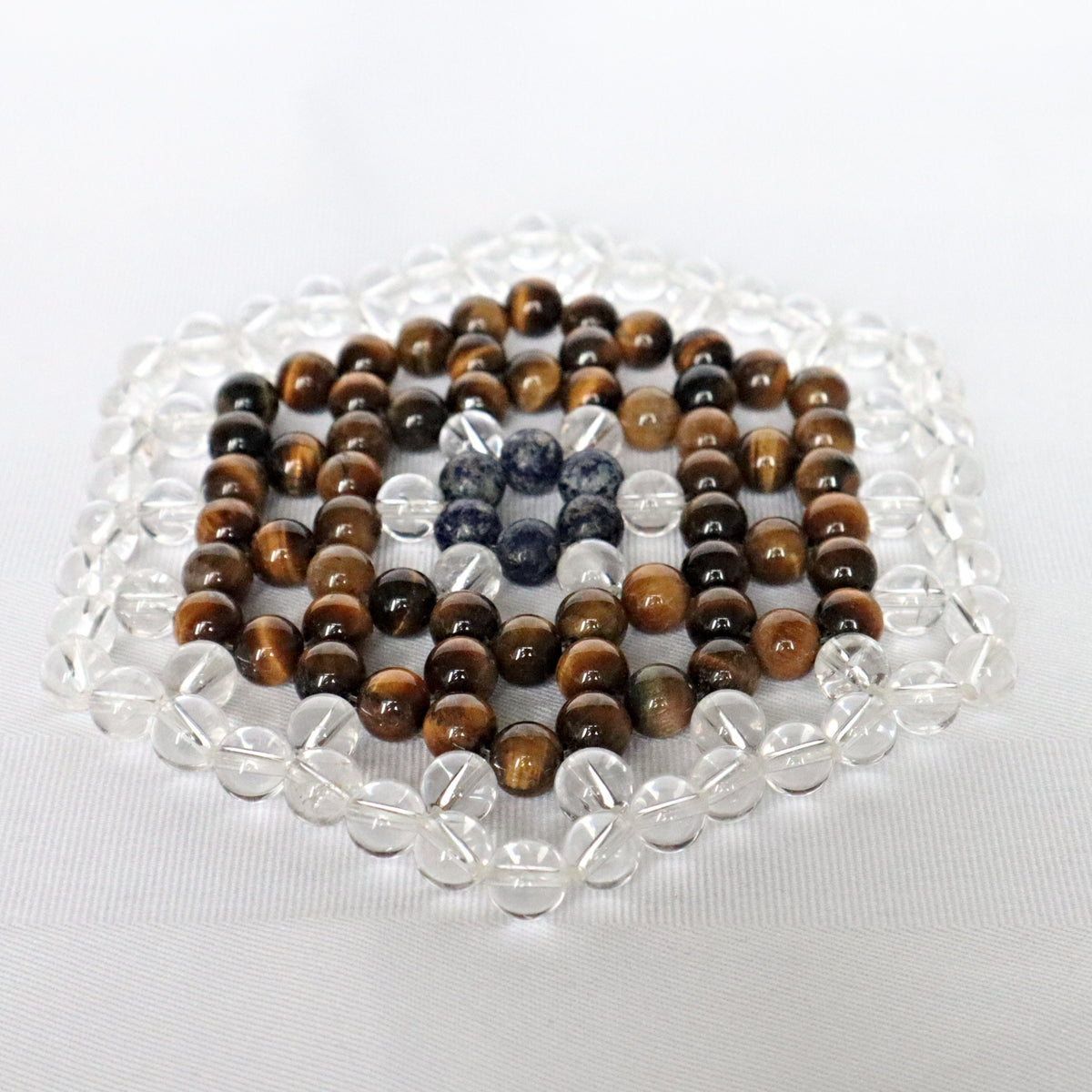 Crystal Sacred Geometry Tiger Eye Lapis Crystal Quartz Abundance Prosperity Merkeba Energy Healing