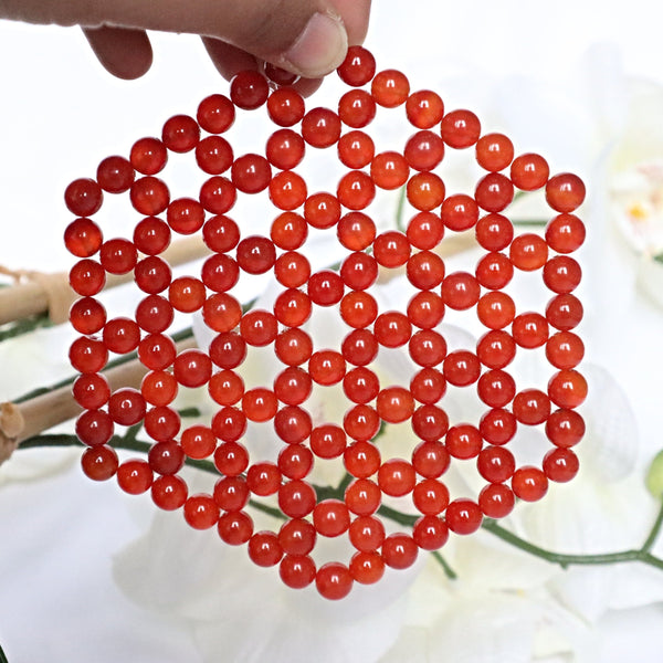 Crystal Table Placemat Carnelian Coaster Table Mat Cleansing Purifying Plate Coaster Grid Sacred Geometry