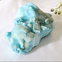Super Large Blue Aragonite Mineral Specimen 10.2 inch 11 Lbs | Very Large Raw Blue Aragonite Crystal Cluster Stone