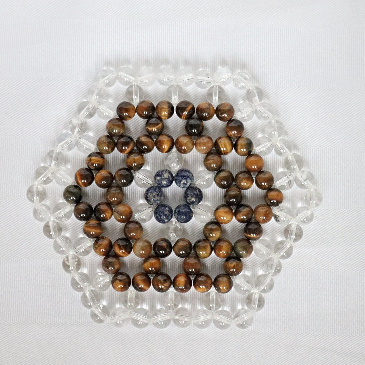 Crystal Sacred Geometry Tiger Eye Lapis Crystal Quartz Abundance Prosperity Merkeba Energy Healing