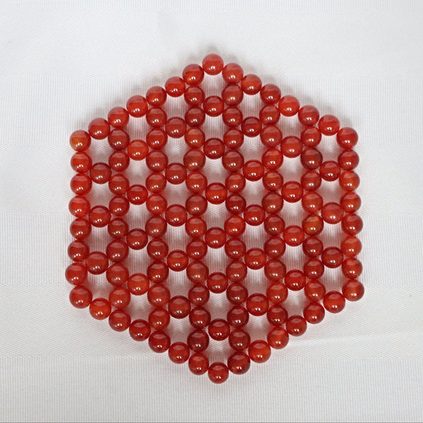 Crystal Table Placemat Carnelian Coaster Table Mat Cleansing Purifying Plate Coaster Grid Sacred Geometry