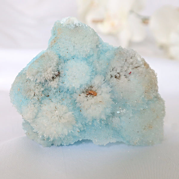 Blue Aragonite Mineral Specimen 3.4 inch
