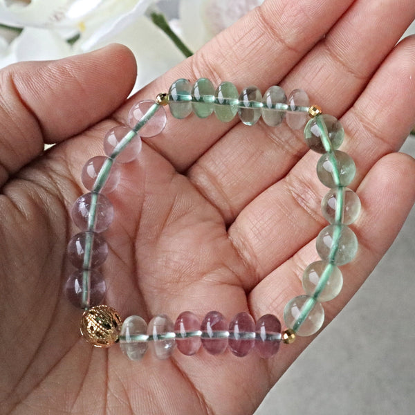 Green Fluorite and Purple Fluorite for heart and mind, protection, emotional balance