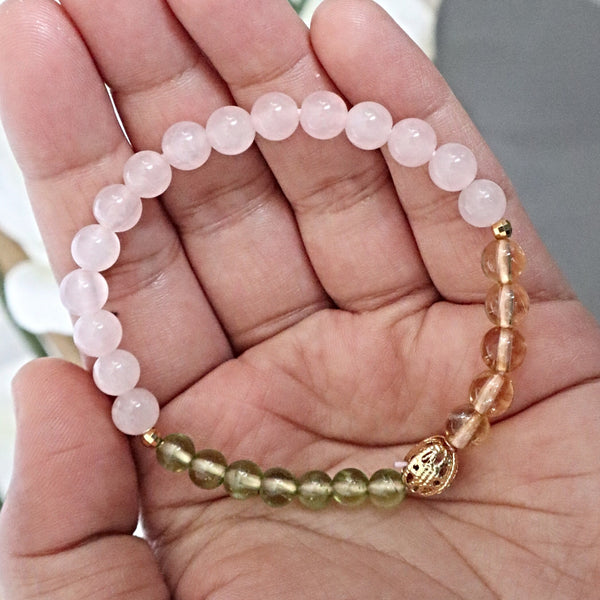 Triple Protection Bracelet, New Relationship Gift, Wealth and Abundance, rejuvenate healing, Uplifting Gifts for Women, Cleansing bracelet