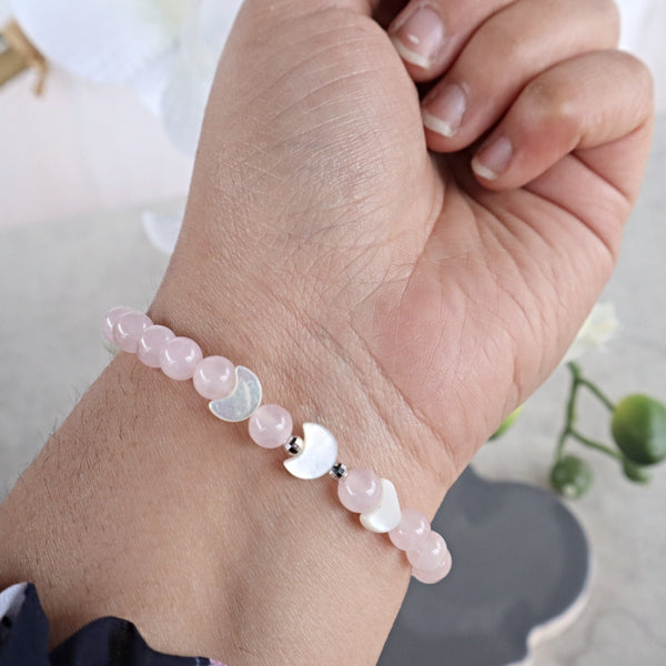 Feminine Moon Energy Bracelet, Compassion Gift, Empathy Gift, Inner Healing, New Beginnings Stretch Bracelet, Emotional Healing