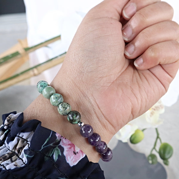 Growth Acceptance Bracelet, Strength Confidence Stretch Bracelet, Anger Anxiety Bracelet