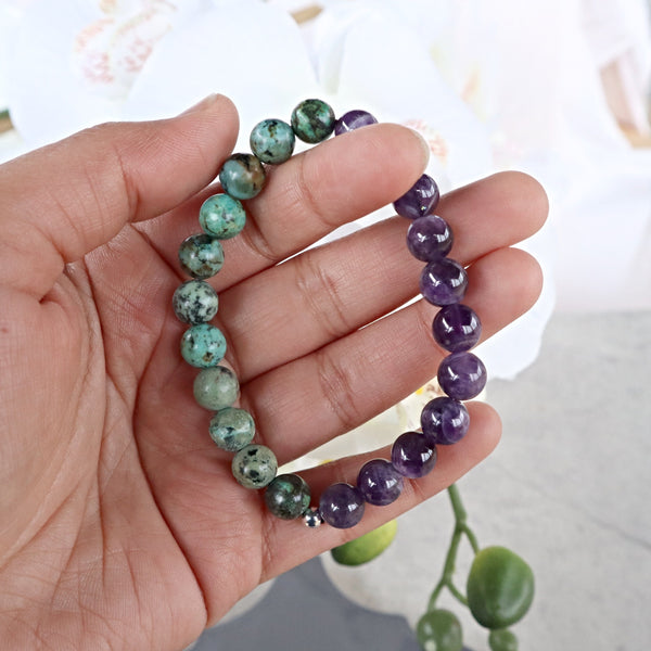 Growth Acceptance Bracelet, Strength Confidence Stretch Bracelet, Anger Anxiety Bracelet