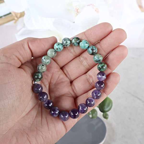 Growth Acceptance Bracelet, Strength Confidence Stretch Bracelet, Anger Anxiety Bracelet