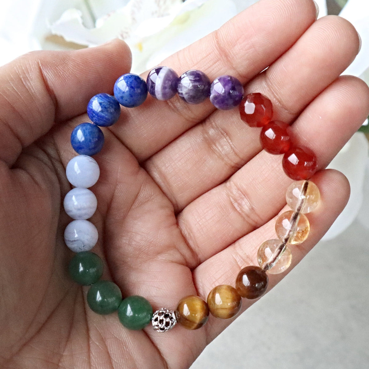 7 Chakra Healing Balancing Meditation Bracelet
