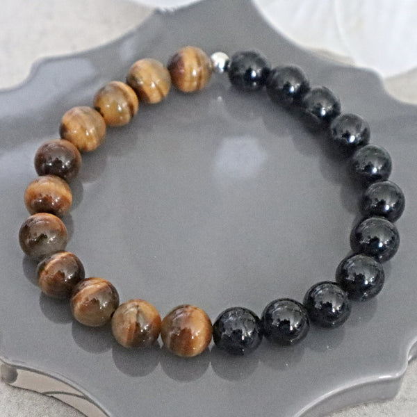 Powerful Protection Bracelet, Empath Protection, Negative Energy Protection Bracelet, Grounding Crystal Bracelet, Strength Gift Bracelet