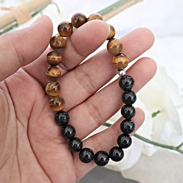 Powerful Protection Bracelet, Empath Protection, Negative Energy Protection Bracelet, Grounding Crystal Bracelet, Strength Gift Bracelet