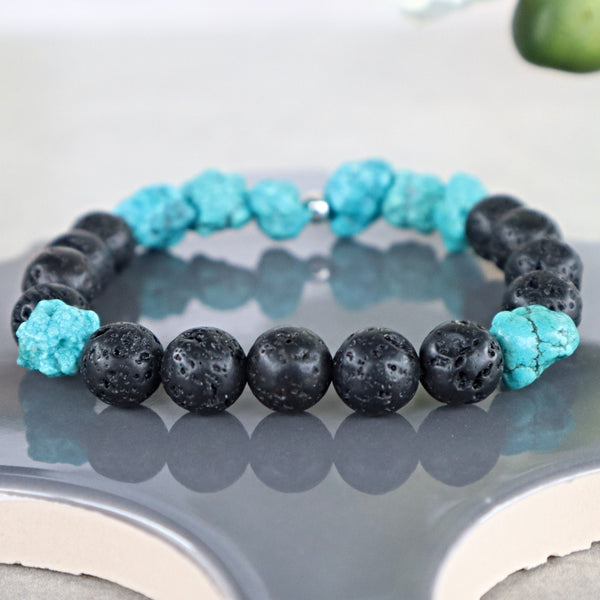 Throat Chakra Communication Bracelet, Speak your Truth, Unblock Throat Chakra, Negative Energy Cleanse, Clarity and Courage