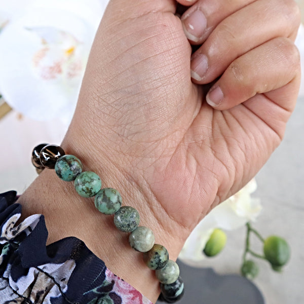 Courage Strength Bracelet, Overcome Fear Anxiety Energy Crystal Bracelet, Manifest Crystal Bracelet