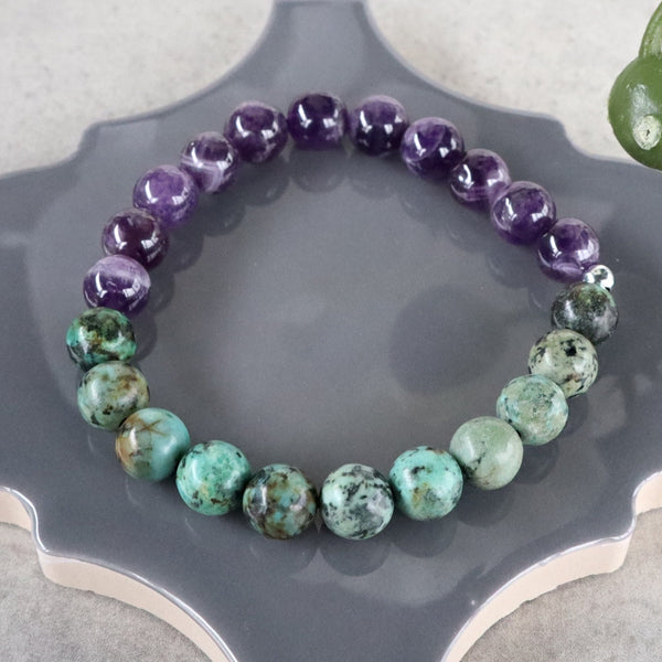 Growth Acceptance Bracelet, Strength Confidence Stretch Bracelet, Anger Anxiety Bracelet
