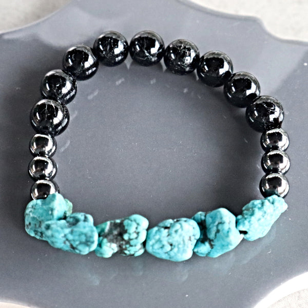 Triple Power Energy Balancing Crystal Bracelet, Protection and Grounding EMF