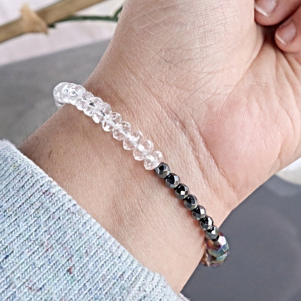 Protection Bracelet from harmful vibes, Prosperity and Good Luck Mystique Aura Quartz Bracelet