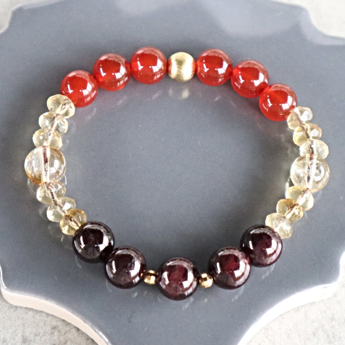 Love Attraction Bracelet, Garnet Citrine Carnelian and Yellow Fluorite Bracelet, Manifest Couples Love Bracelet, Relationship