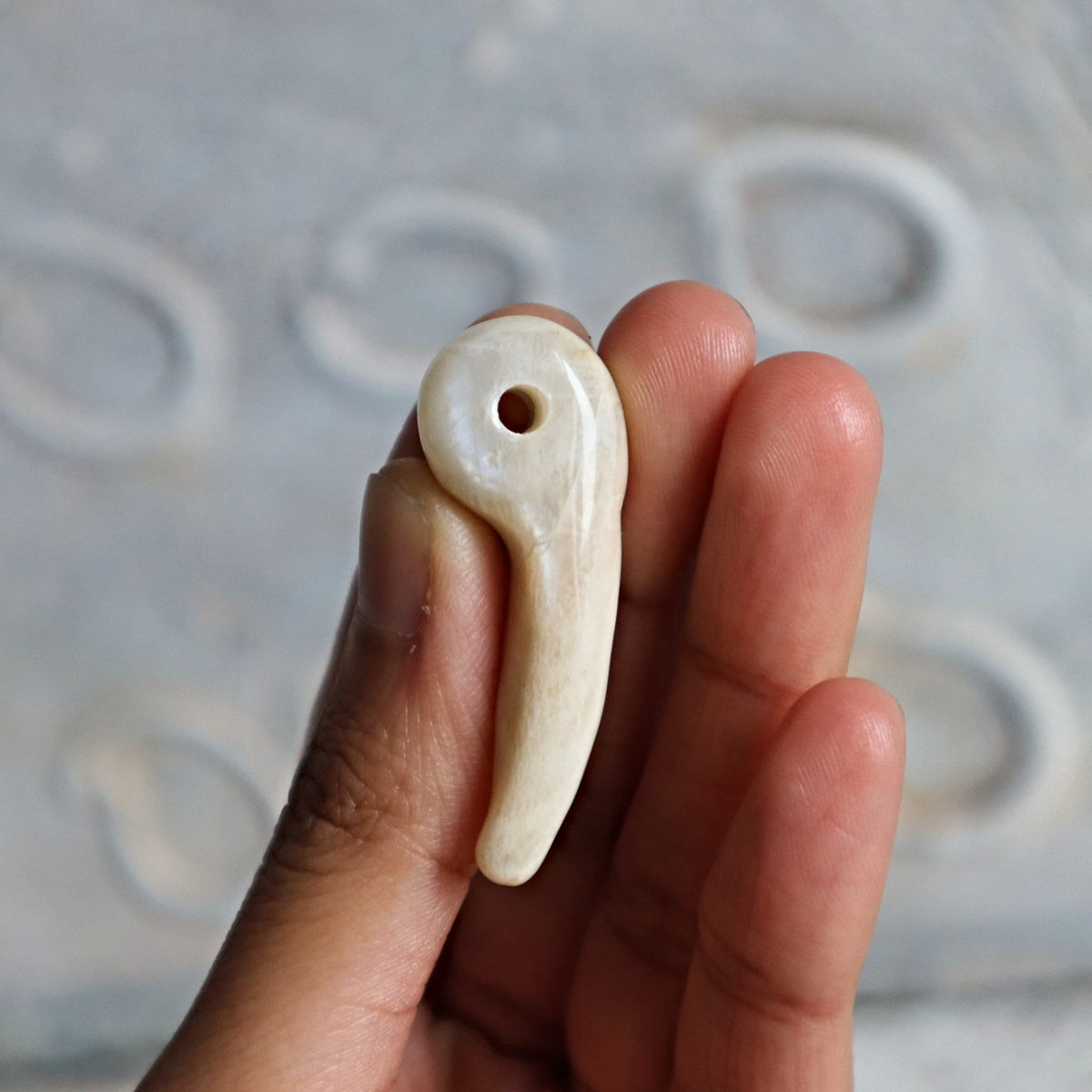 Natural Moonstone Magatama