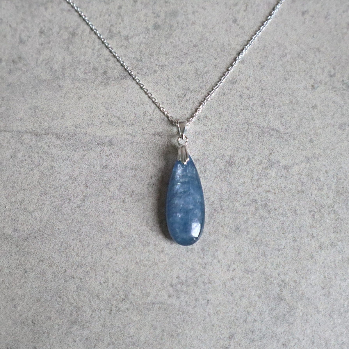 Kyanite Pendant Necklace Sterling Silver