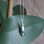 Labradorite Pendant Necklace Sterling Silver