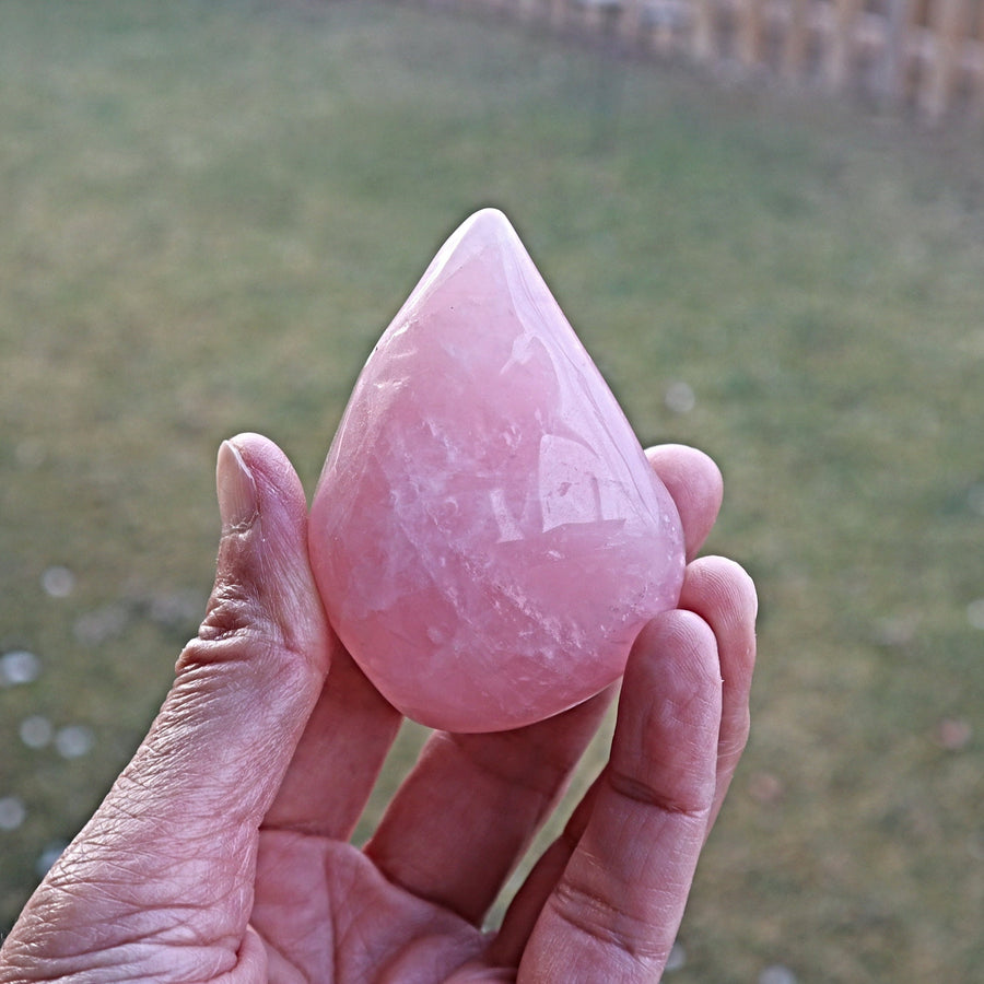Rose Quartz Crystal for Reflexology Use on Pressure points